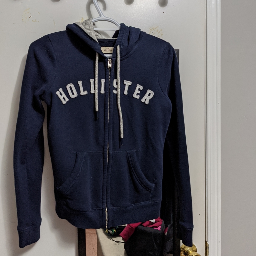 Hollister blue hoodie